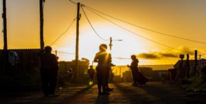 Great Sunset on the Township